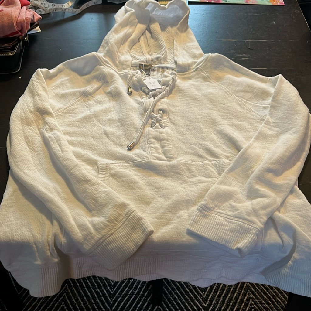 Talbots White Hoodie Xl Great Used Condition.